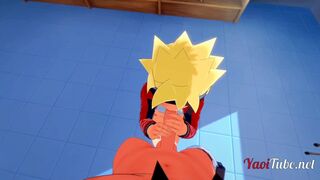 Watch Kiba & Boruto take a raw anal pounding in POV with a big dick, blowjob, and a messy creampie - 6 image