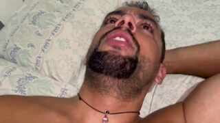 Watch Junior Delao massage Homeless Man's ass after getting a blanket from him in the garage - 14 image