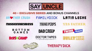 Xavier Aries dominates and bangs stepbro Amone Bane bareback after stepbro Amone Bane bends over for hardcore action - 1 image