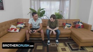 Xavier Aries dominates and bangs stepbro Amone Bane bareback after stepbro Amone Bane bends over for hardcore action - 2 image