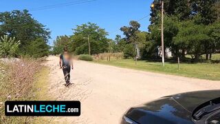 Watch Crixxx Nie & Nico Ruiz get down and dirty in a raw roadside fuckfest - 2 image