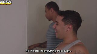 Bielzinho and O Paraense dominate muscular guy with perfect ass in public - 3 image