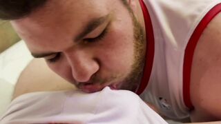 Watch Euerickdiaz, Bob Willian & Rico Marlon devour a chubby dude's fat ass in raw bareback action! - 3 image