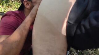 Socyal Sem Camisa & Maldonatto tag team lost guy on the trail & take turns deepthroating his ass - 4 image