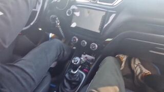 Archik takes a wild bareback pounding on a road laydown with a cum-filled creampie - 1 image
