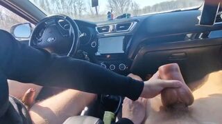 Archik takes a wild bareback pounding on a road laydown with a cum-filled creampie - 9 image