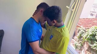 Alberto Velazquez & Henrique Delacruz take turns on each other's latino bodies in Rio's wild bareback sexcapade - 1 image