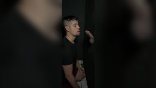Watch Kristoffer Toro take Nerd Lolzeiro's big Brazilian cock in every corner of the club - 5 image
