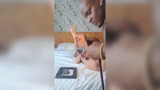 Watch Ricardo Grande take on two massive black cocks in a wild bareback threesome with his huge black ass bouncing!