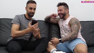 John Brachalli loses bet and agrees to suck his man's big cock while he plays - 3 image