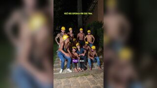 Watch these 11 construction workers dominate a different way than they did before - rough trade, ass worship, and creampies galore! - 3 image
