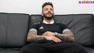 Magic Javi & John Brachalli share a raw, hot blowjob with their ex-girlfriend's brother - bear, bareback, homemade, tattoo - 10 image