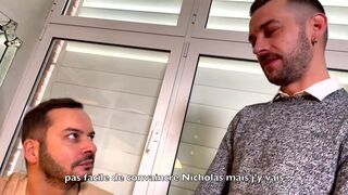 Watch Bony Babyron & Nicky Bardem's muscular assistant get down and dirty with each other's asses in a wild bareback ass-to