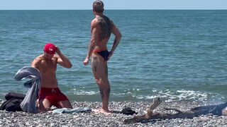 Falcon Al & Kit Belove take turns pounding a beach with intense anal action - 2 image