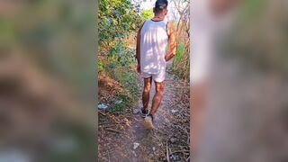 Perseu Teu Semi Deus & DropboyFloripa take on a horny bastard in public, with a bareback twist!