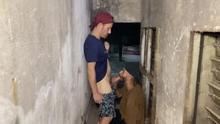 Solo boys drop by for a wild bareback at construction site with big dick action - 1 image