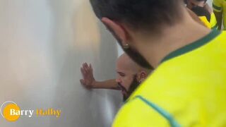 Watch these Argentinian sluts go wild with public flashing, bareback kissing, and street-style fucking! - 4 image