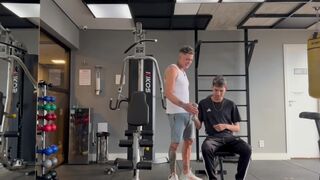 Jair Allves gets his tight ass drilled by his gym buddy's massive cock - 3 image