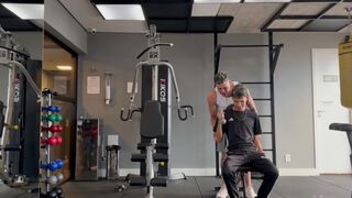 Jair Allves gets his tight ass drilled by his gym buddy's massive cock - 4 image