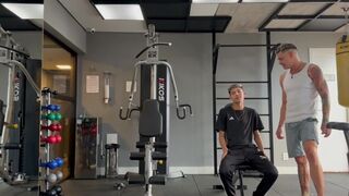 Jair Allves gets his tight ass drilled by his gym buddy's massive cock - 5 image