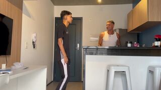Jair Allves gets his tight ass drilled by his gym buddy's massive cock - 6 image
