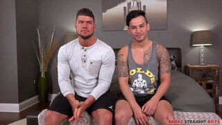 Bi curious jock & broken straight dude go wild with raw brokestraight boys in hardcore action - 1 image