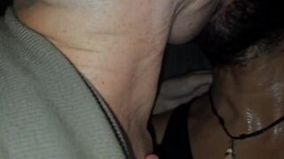 Watch Magrinho Capixaba dominate skinny guy's ass in Glory Hole without protection - 1 image