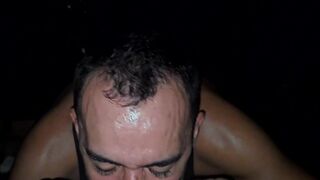 Watch Magrinho Capixaba dominate skinny guy's ass in Glory Hole without protection - 3 image