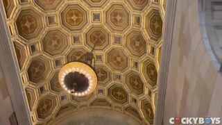 Watch Angel Elias and Benjamin Blue take raw anal pounding like seasoned sluts