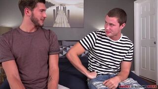 Watch as Damien Nichols & Justin Dean go wild and take raw jock pounding in wild amateur video - 1 image