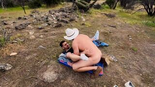 Elcamarografo's thick, long cock gets pounded by Ttimon22 & Manuel Keny in a wild city encounter