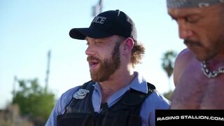 Rocky Unleashed, Troy Daniels, Diego Vox, Ian Sterling, and brogan Reed take on the biggest bareback orgy ever seen in Trailer Park! - 4 image