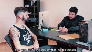 Profanus Office: Bosss interview chubby teen & pound her tight ass in office - 1 image