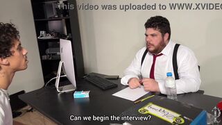 Profanus Office: Bosss interview chubby teen & pound her tight ass in office - 9 image
