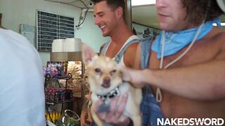 Cade Maddox dominates and fucks Josh Moore's massive cock in rough outdoor sex frenzy - 3 image