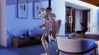 Watch Femboy & Yaoitube take a rough anal pounding in a Japanese 3D hentai game - 12 image