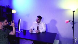 Bob Willian & cardosoarthurx interview fat, chubby office boy, Fernando Devil, in wild bareback office sex tape - 10 image