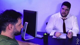 Bob Willian & cardosoarthurx interview fat, chubby office boy, Fernando Devil, in wild bareback office sex tape - 11 image