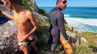 Watch Kinholiver & DropboyFloripa devour surfer's brains on Florianopolis beach - 5 image