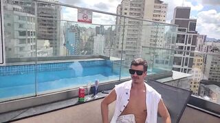 Watch Yuri Gaucho's hairy armpits stuffed with massive cock while she's dressed as a security guard in POV homemade video - 1 image