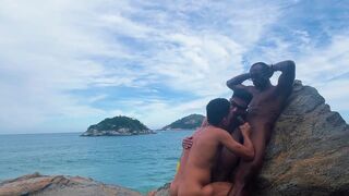 Renato Carioca Rj dominates and pounds a group of guys on Abrico Beach, Rio de Janeiro - 3 image