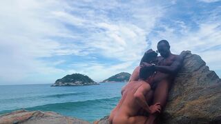 Renato Carioca Rj dominates and pounds a group of guys on Abrico Beach, Rio de Janeiro - 4 image