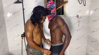 Obinna gets her tight pussy drilled by Black Dan Fire in the bathroom - 1 image
