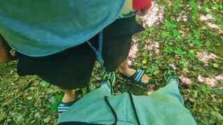 Archik & HotBigCock take turns getting their park sex fix in raw park sexcapades