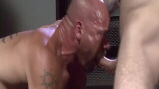 Hard guy licks his playmates ass and gets pleasured hard by his gay cock - 4 image