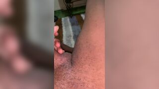 Guyanese boy gone wild stroking my big dick for fun - 8 image