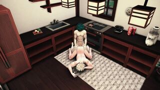 Heros Breakfast - Izuku Midoriya x Katsuki Bakugo My Hero Academia - 3D Animation The Sims 4 - 10 image