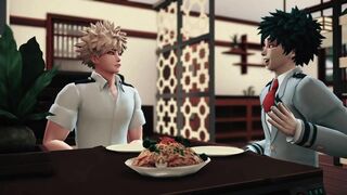 Heros Breakfast - Izuku Midoriya x Katsuki Bakugo My Hero Academia - 3D Animation The Sims 4 - 15 image