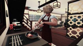 Heros Breakfast - Izuku Midoriya x Katsuki Bakugo My Hero Academia - 3D Animation The Sims 4 - 2 image