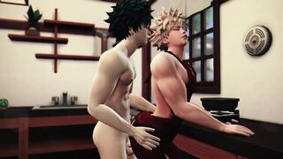 Heros Breakfast - Izuku Midoriya x Katsuki Bakugo My Hero Academia - 3D Animation The Sims 4 - 8 image